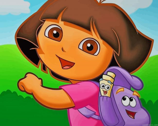 Dora The Explorer New Painting By Numberss.png