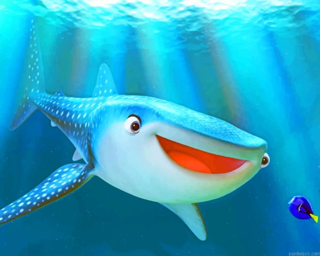 Dory Nemo Shark Fish Painting By Numbers.png