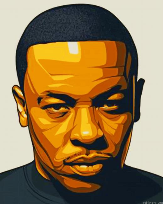 Dr.dre Rapper New Painting By Numb.png