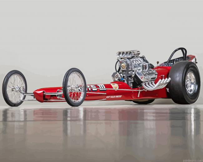 Drag Racing Car Painting By Numberss.png