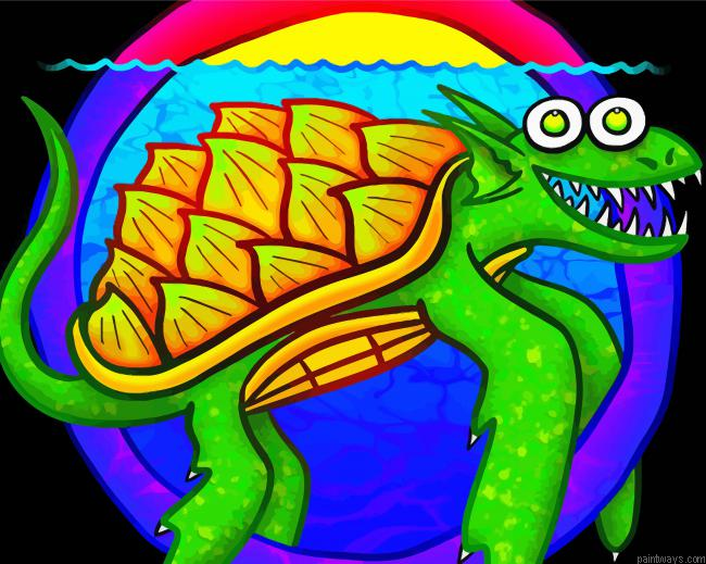 Dragon Turtle Painting By Numberss.png