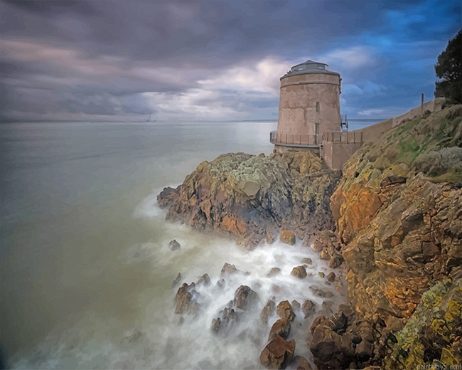 Dublin Ireland Martello Tower New Painting By Numbers.png