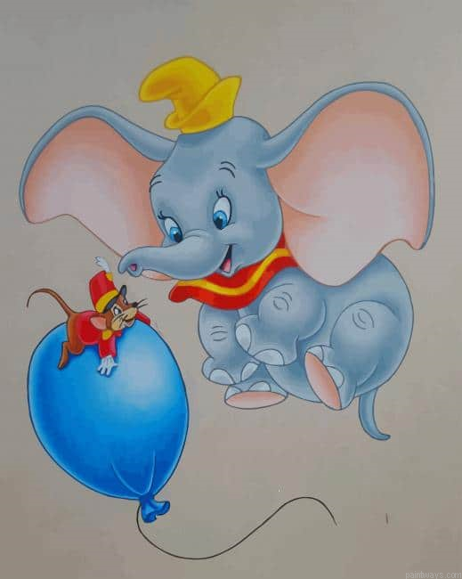 Dumbo Elephant New Painting By Numberss.png