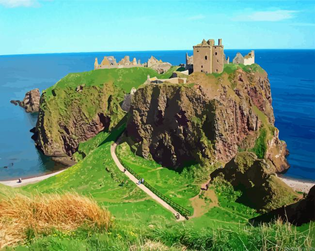 Dunnottar Castle Painting By Numberss.png