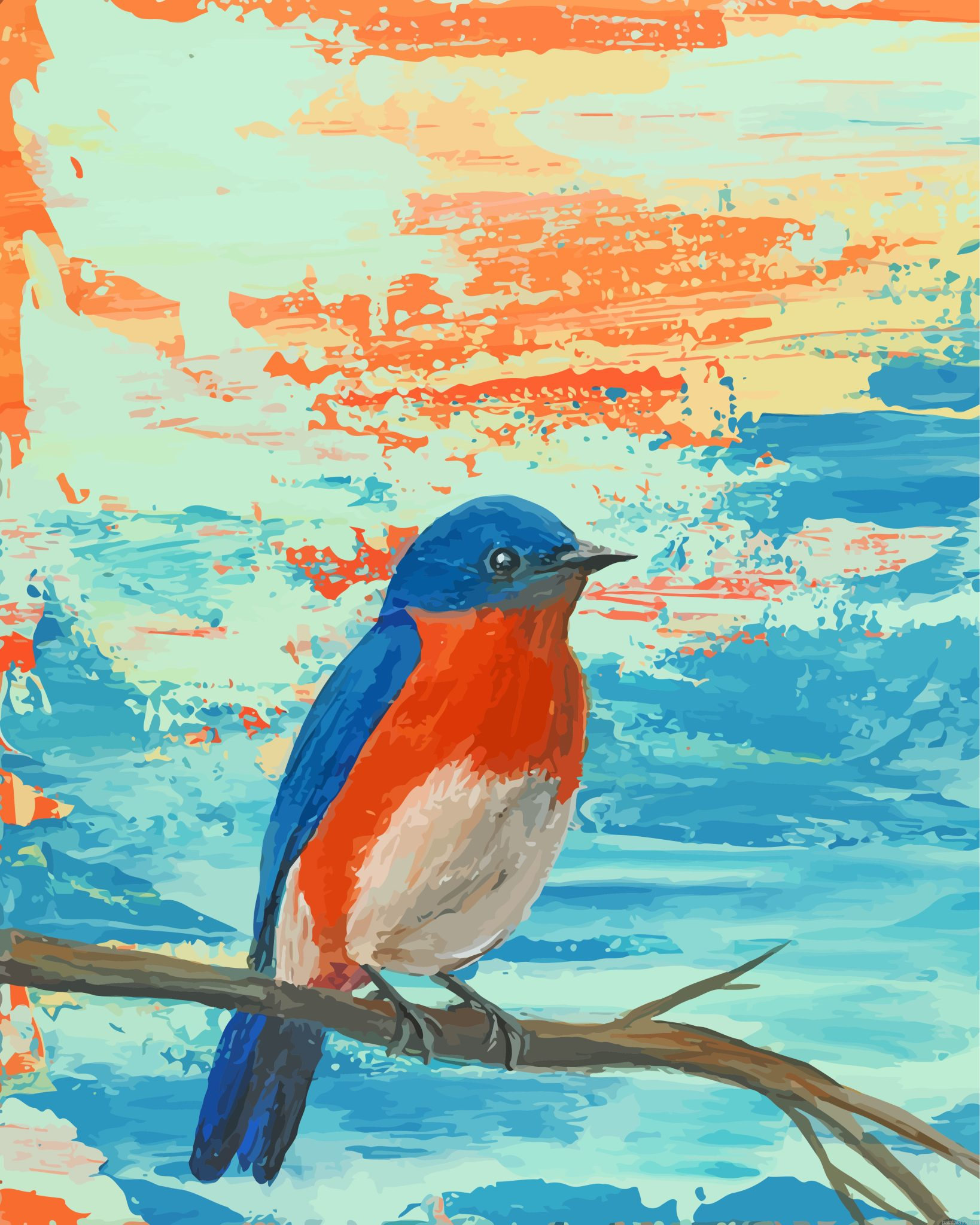 Eastern Bluebird Painting By Numberss.png