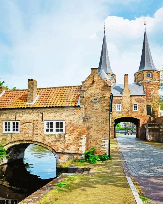 Eastern Gate Delft Painting By Numberss.png