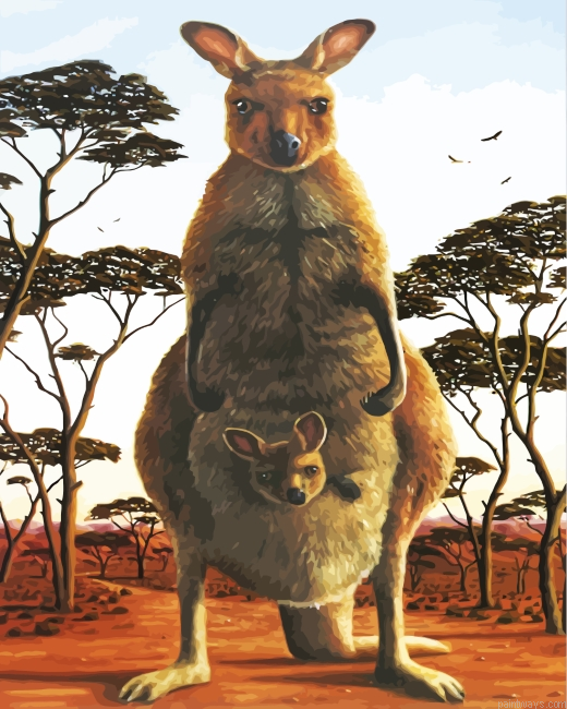 Eastern Kangaroo Painting By Numbers.png