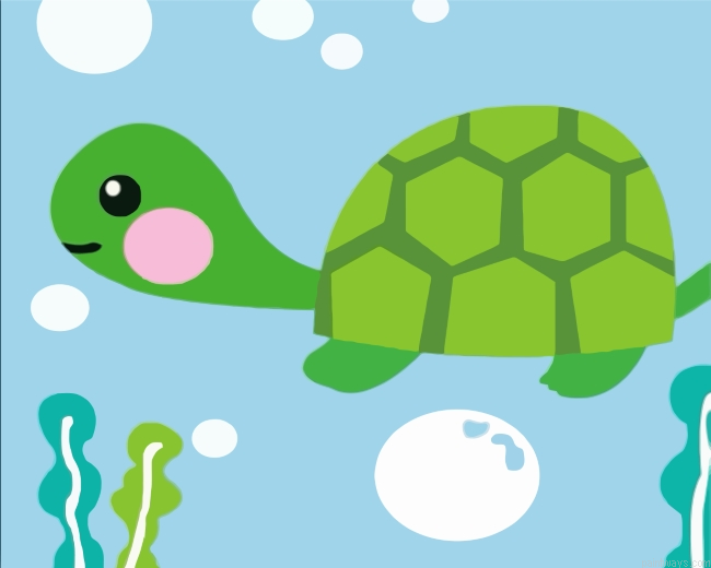 Easy Little Turtle Painting By Numbers.png