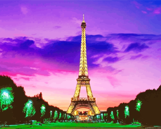 Eiffel Tower France Painting By Numbers.png