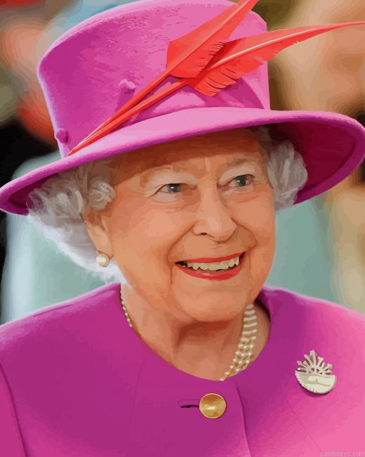 Elizabeth Ii Queen Of England New Painting By Numberss.png