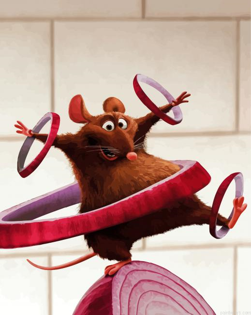 Emile Character With Onion Painting By Numberss.png
