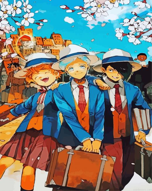 Emma Ray And Norman Characters Painting By Numberss.png