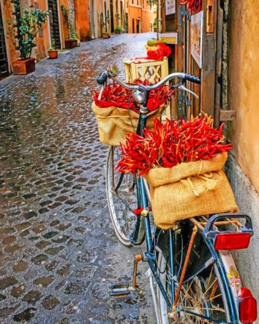 Empty Street In Italy New Painting By Numberss.png