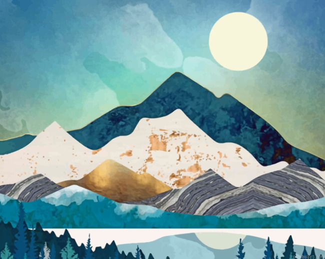 Evening Forest Painting By Numbers.png