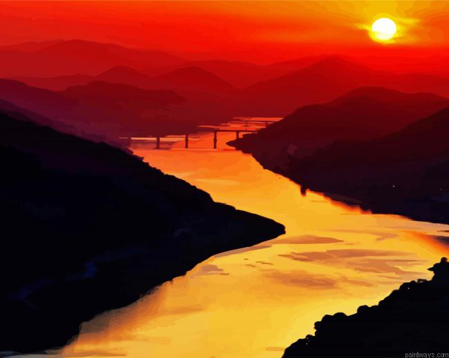 Evening River Painting By Numberss.png