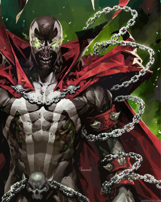Evil Spawn With Chains Painting By Numberss.png