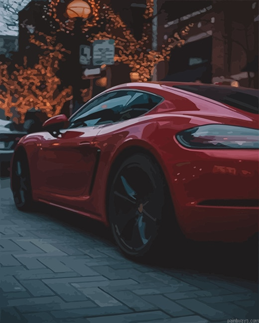 Exotic Red Car New Painting By Numberss.png