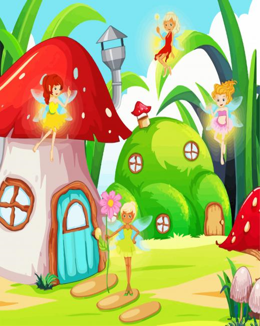 Fairies Land Painting By Numberss.png