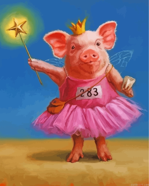 Fairy Pig Painting By Numbers.png