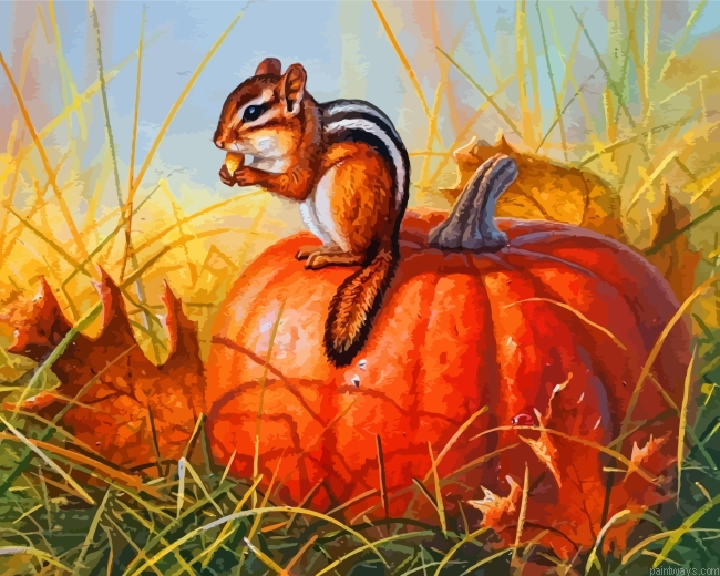 Fall Chipmunk Painting By Numbers.png