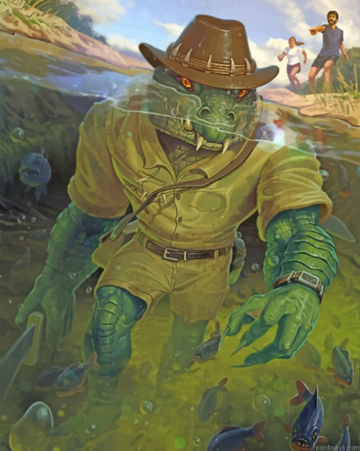 Fantastic Crocodile Painting By Numbers.png