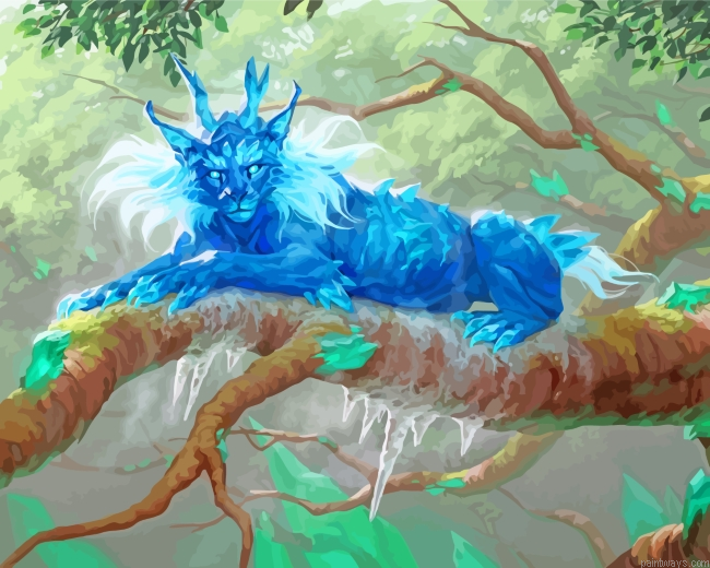 Fantasy Blue Lynx Cat Painting By Numberss.png