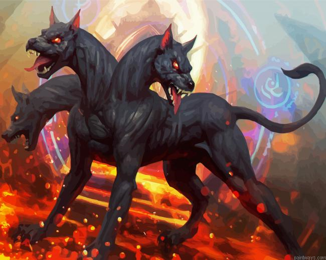 Fantasy Cerberus Painting By Numberss.png