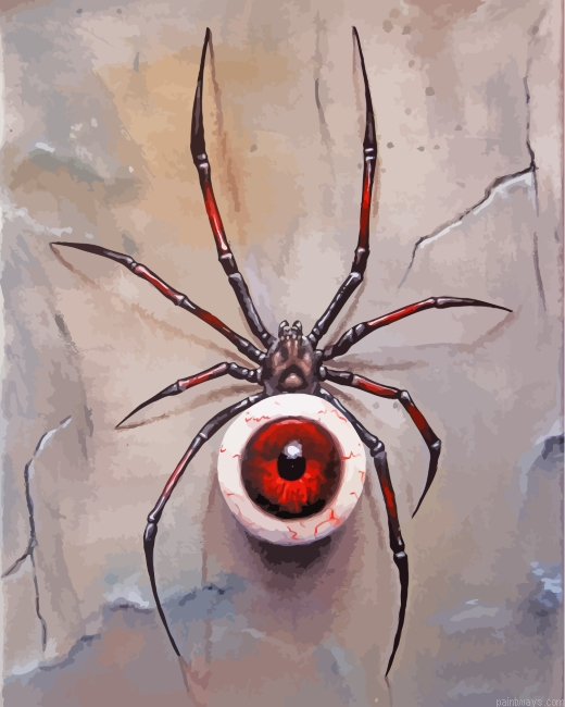Fantasy Surreal Spider Painting By Numberss.png