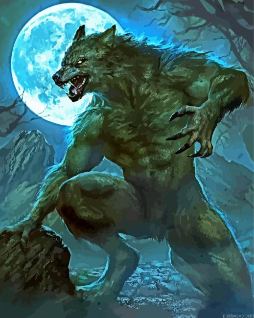 Fantasy Werewolf Painting By Numberss.png