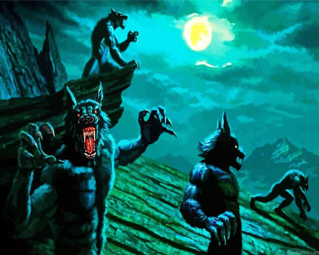 Fantasy Werewolves Painting By Numberss.png