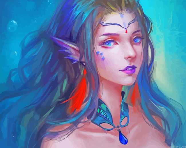 Fantasy Woman Elf Painting By Numberss.png