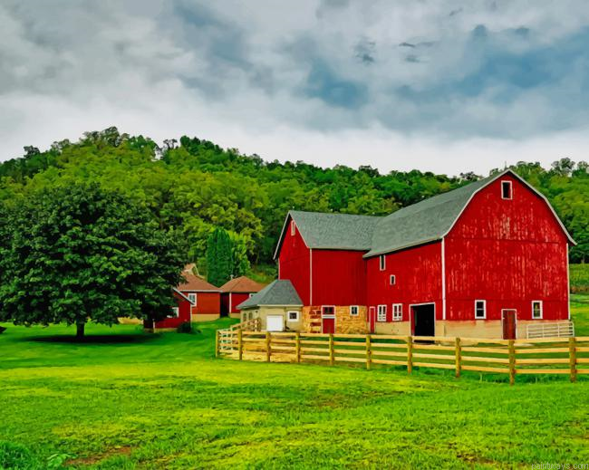 Farm House New Painting By Numberss.png