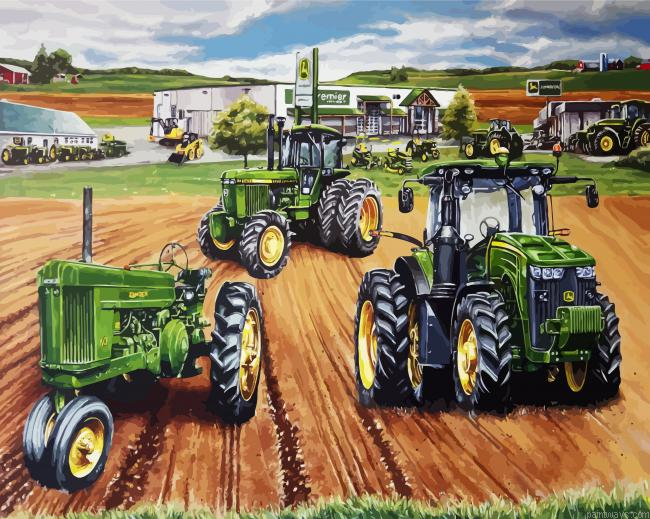 Farm Tractors Painting By Numberss.png
