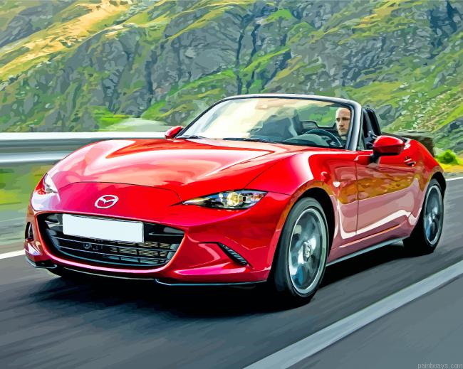 Fast Mazda Mx5 Car Painting By Numberss.png