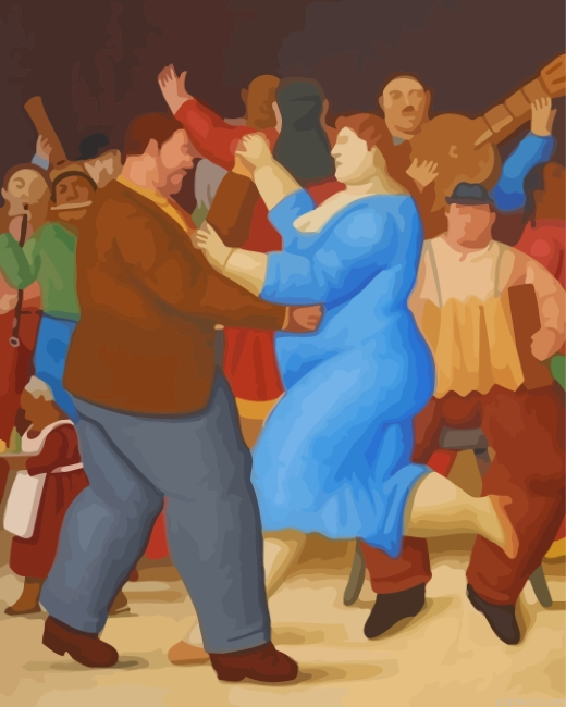 Fat Couple Dancing Painting By Numbers.png