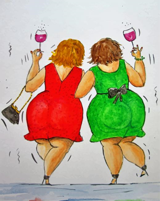 Fat Ladies Friends Painting By Numbers.png