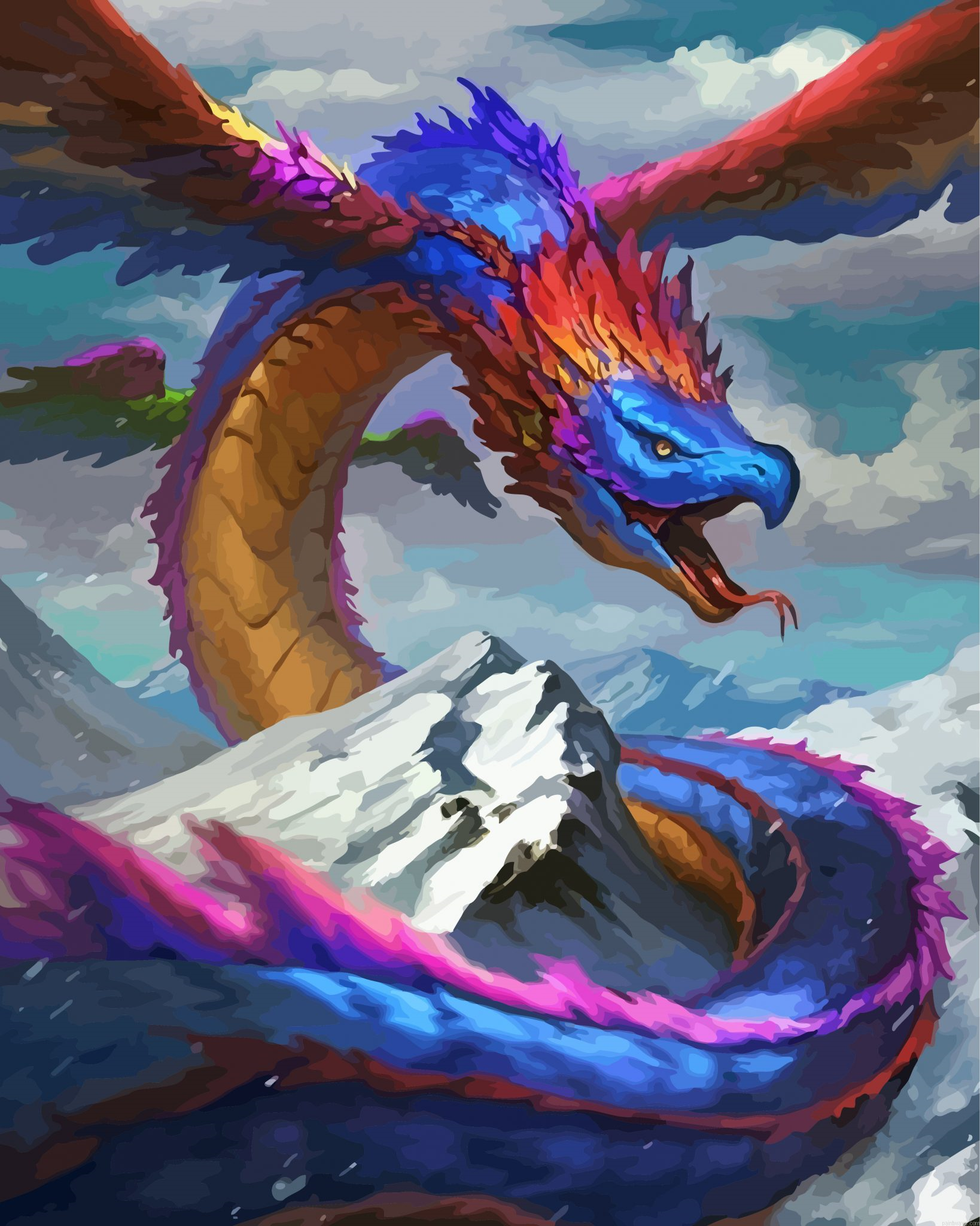 Feathered Serpent Painting By Numbers.png