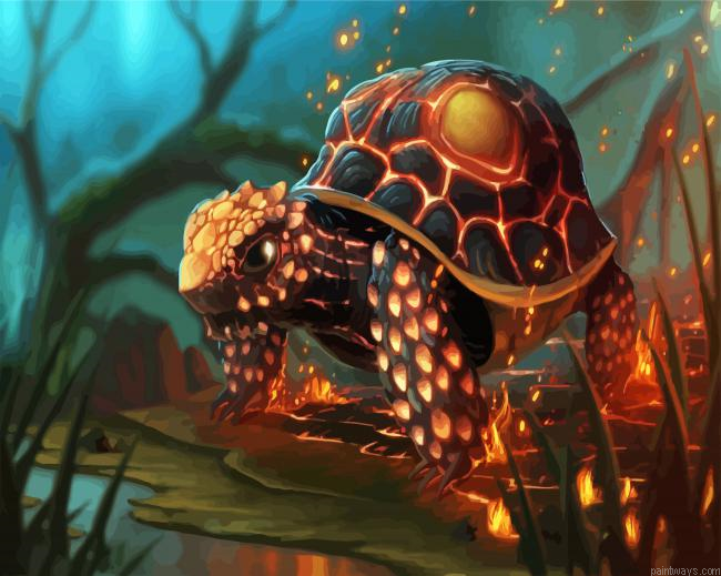 Fictional Fire Tortoise Painting By Numberss.png