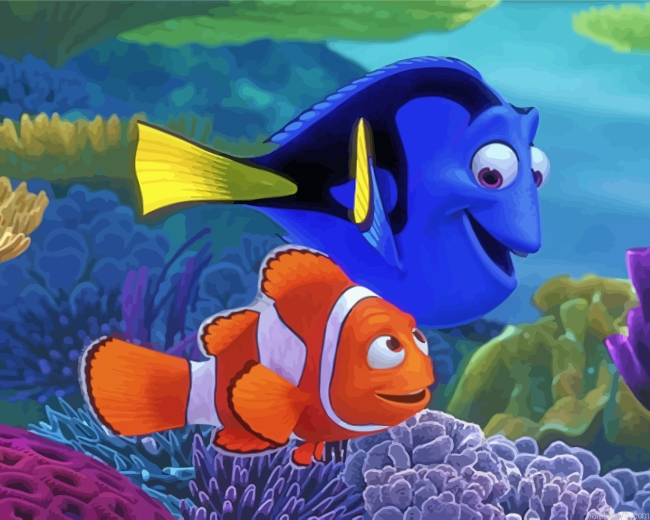 Finding Nemo And Dory Painting By Numbers.png