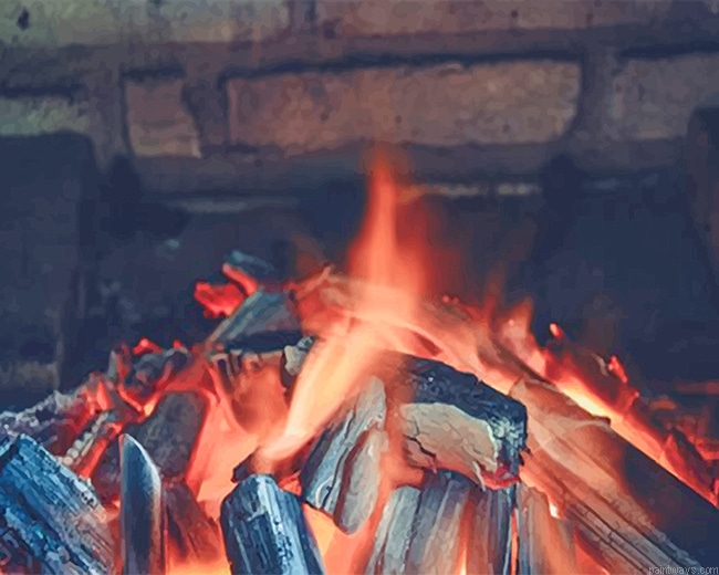 Flame Fire New Painting By Numberss.png