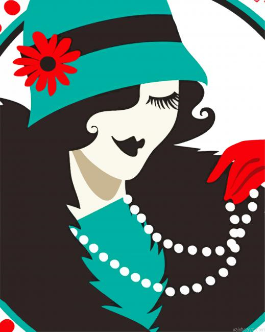 Flapper Lady Illustration Painting By Numberss.png