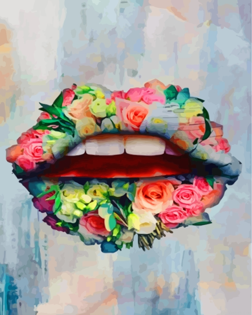 Floral Lips Painting By Numbers.png