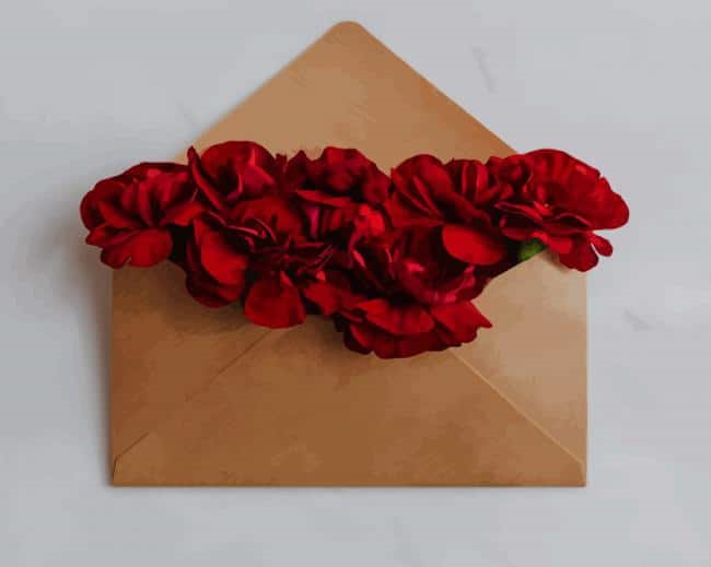 Flowers In Envelope New Painting By Numberss.png