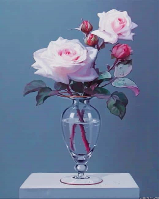 Flowers In Glass New Painting By Numberss.png