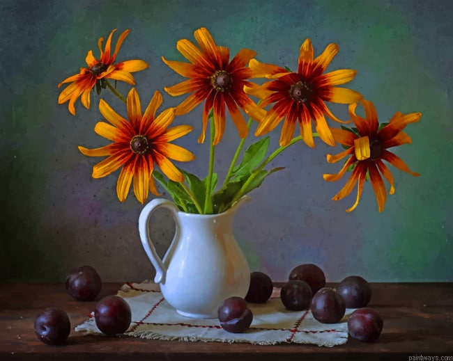 Flowers In Jug Painting By Numbers.png