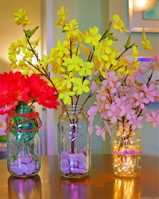 Flowers In Mason Jars Painting By Numbers.png