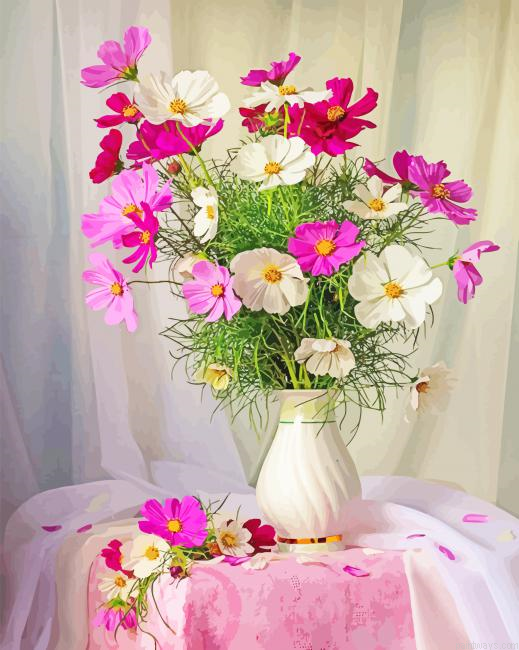 Flowers In Vase New Painting By Numberss.png