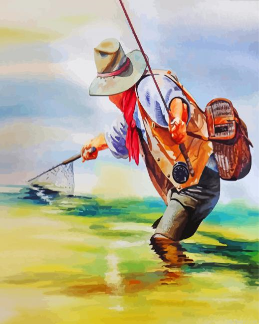 Fly Fishing Cowboy Painting By Numbers.png