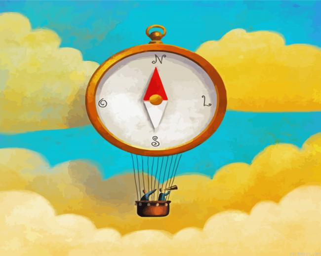 Flying Compass Painting By Numberss.png