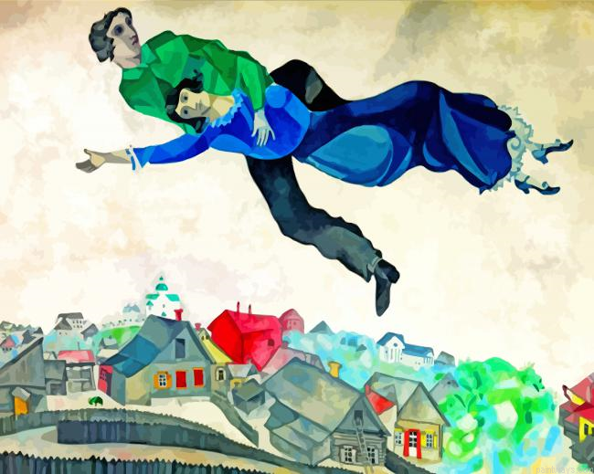 Flying Lovers Marc Chagall Painting By Numbers.png